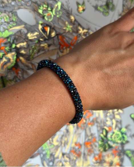 Náramek Swarovski STARDUST SINGLE modrý